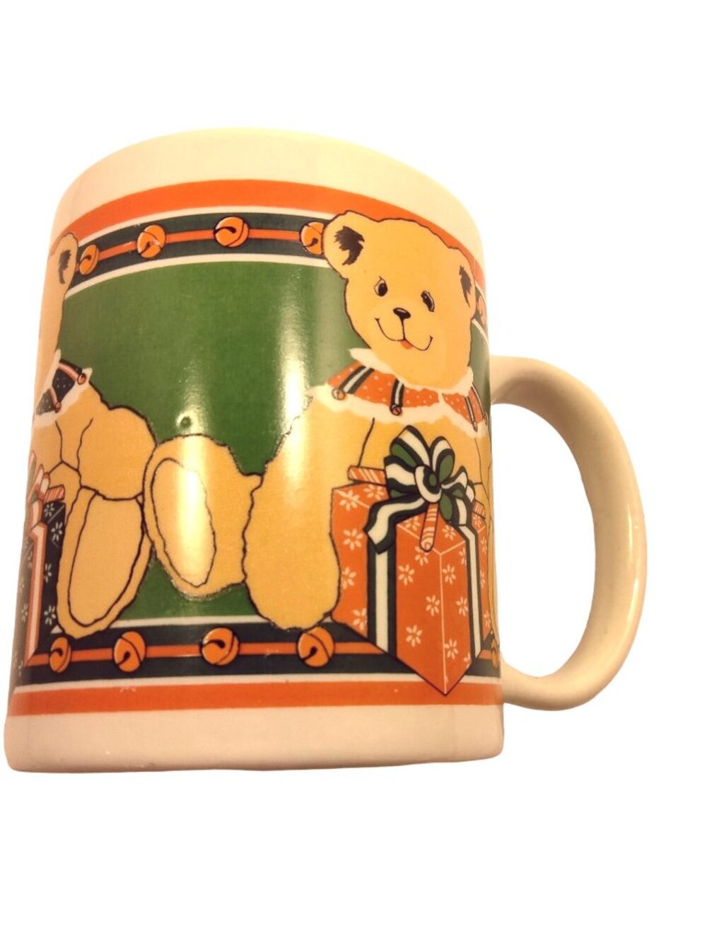 Houston Foods Teddy Bear Christmas Coffee Mug Cup